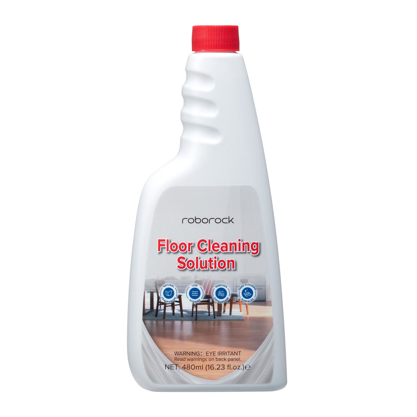 Roborock Floor Cleaning Solution 480 ml bottle with a red cap