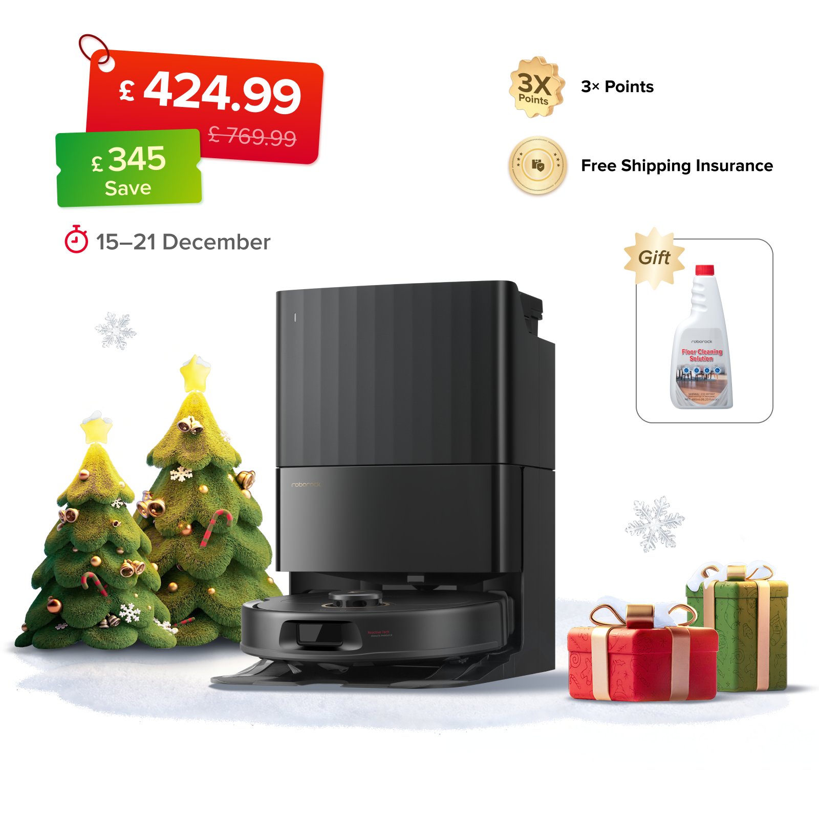 Roborock Qrevo S5V Robot Vacuum with Multifunctional Dock