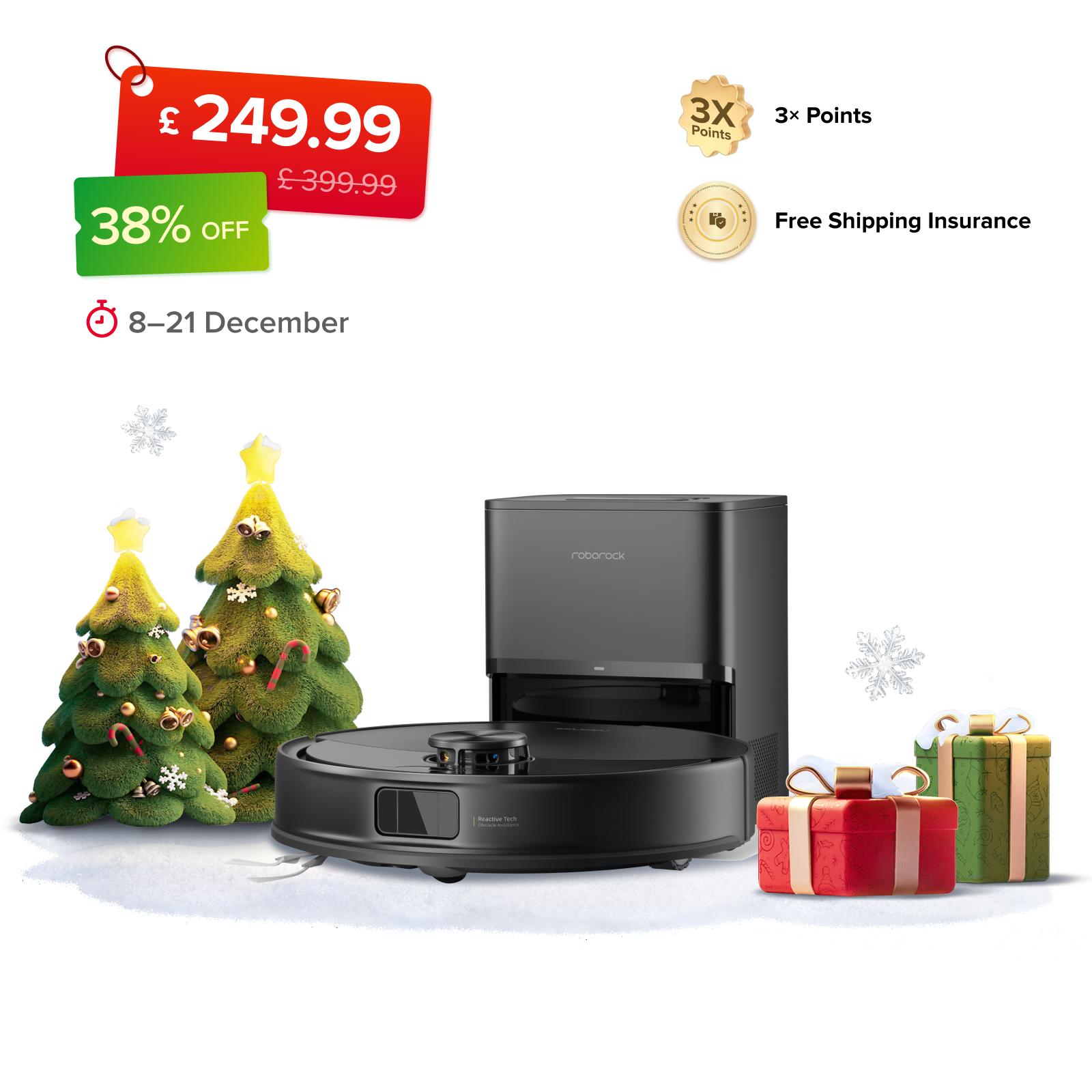 Roborock Q10 S5+  Robot Vacuum with Auto-Empty Dock