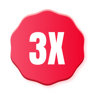 3x Points